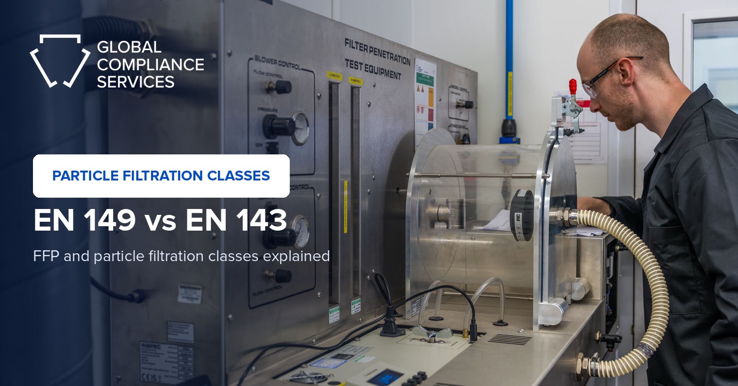 EN 149 vs EN 143 filter penetration testing at the GCS lab